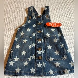 Wonder Nation Stars Denim Dress 18 months NWT